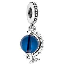 1 pieza Cuenta de encanto de esmalte azul apta para pulsera europea original, regalo de joyería DIY para mujeres - Azul - Ver 10