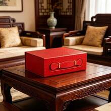 One-Piece Folding Gift Box, High-End And Exquisite Handle Folding Flip Box, One-Piece Molding, Convenient Hand-Held Gift Box, Magnetic Gift Packaging Box. - B - View 2