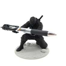 1个3D几何手里剑造型笔筒，现代简约桌面文具收纳架，创意桌面装饰，多功能笔、刀、尺收纳架，设计师书房展示架 - A - 查看 6