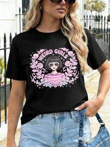 Women T-Shirts - Black - View 1