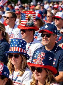 1 Peça Novo Chapéu do Dia da Independência Americana, Chapéu de Torcida da Copa do Mundo, Adereço de Decoração de Festa, Cartola com Bandeira Americana, Adequado para Torcedores de Esportes, Chapéu do Tio Sam, Adereço de Decoração do Dia da Independência Americana, Adequado para o Dia da Independência Americana, Jogos da Copa do Mundo, Reuniões Familiares e Uso Diário - Multicolorido - Visão 5