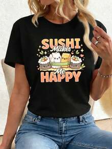 Women T-Shirts - Black - View 1