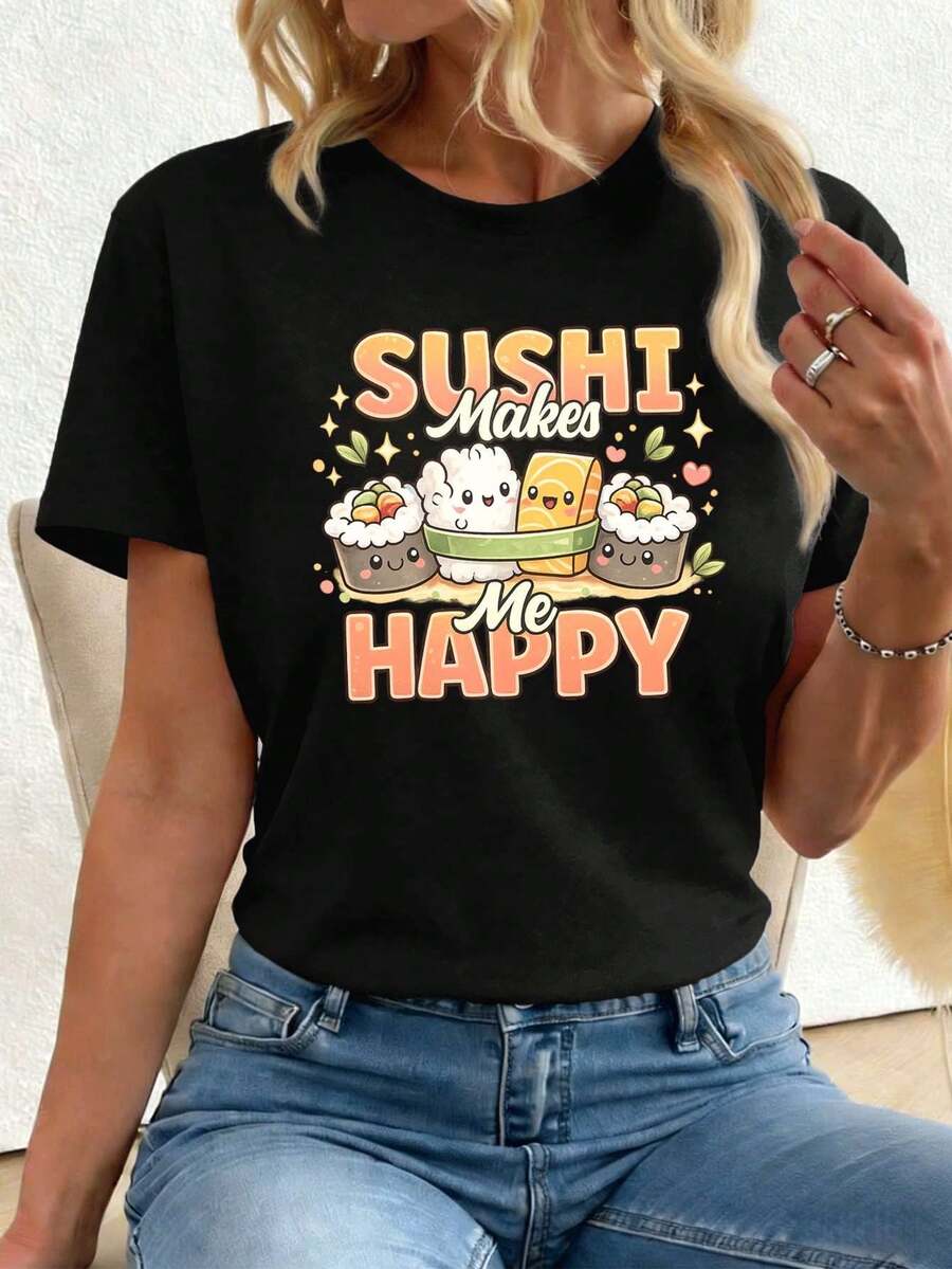Women T-Shirts - Black - View 1