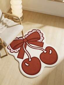 1pc Pink Bow Pattern Doormat, Decorative Carpet, Bedroom Decor, Small Rug, Carpet, Home Decor, Living Room Carpet, Small Living Room Rug, Bedroom Rug, Living Room Home Decor, Outdoor Rug, Washable Carpet - Multicolor 9 - View 5