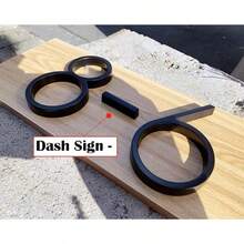 125mm Black Metal Floating Door Number Outdoor Sign, Suitable For Patios, Modern Mailbox Sign - A - View 6