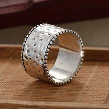 Assorted Minimalist Silver Rings, Including Heart-Shaped Rings, Rotating Rings, Handmade Rings, Beautiful Rings, Meditation Rings, Suitable As Gifts - Silver - View 6