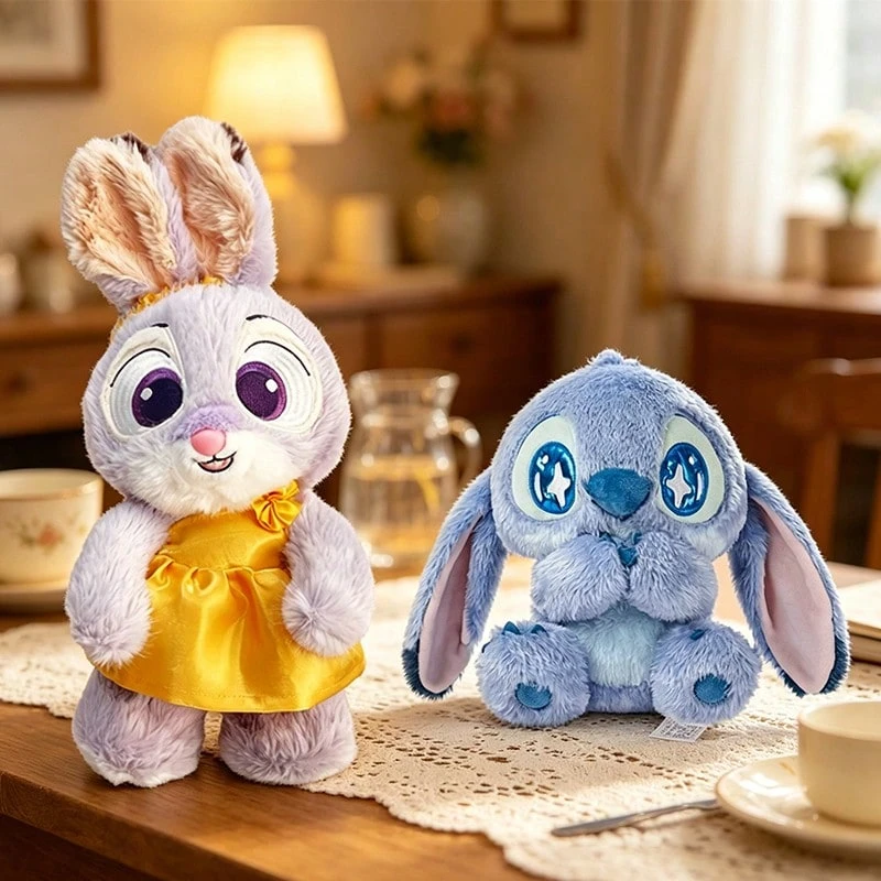 Disney Zootopia Judy-Dress Costume Standing Doll&Daisy Series-No.10 Scented Stitch Sitting Doll (Ocean Scent), Soft Plush Material, Exquisite Modeling, Room Decoration Healing Doll,Full Filling Not Easy To Deform(1 PC) - Multicolor - View 1
