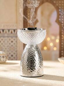 1pc/Set Metal Hammered Glass Aromatherapy Diffuser, Modern Luxury Style Fragrance Diffuser. Suitable For Home Decor, Office, Living Room, Celebration Events And Yoga Space. Can Be Used As Living Room Decor, Back To School Gift, Graduation Gift, Souvenir, Valentine's Day Gift, Wedding Gift, Gift, Decor, Promotion, Giveaway, Blessing, - one-size - View 13