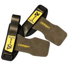YUAO 1 Pair Fitness Gloves, Anti-Slip Durable Lifting Straps + Hook And Loop Material, Wrist Support To Prevent Calluses, Suitable For Pull-Ups, Rowing, Strength Training - Army Green - View 2