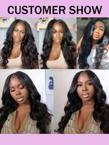 2x4 Inch Brazilian Virgin Human Hair Wavy Transparent Lace Closure Hairpiece With Baby Hair, Free Parting, Natural Black - Natural Black - View 5
