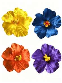 4 pièces Pinces à cheveux fleurs hawaïennes, convient aux femmes, 4 pièces Pinces à cheveux fleurs artificielles, Pinces à cheveux hibiscus et lotus, convient pour les fêtes de plage, accessoires de cheveux fleurs tropicales d'été, beau cadeau pour les filles, pinces plates, pinces à cheveux, pinces à cheveux, fournitures scolaires, barrettes à cheveux, épingles à cheveux, vacances, voyage - Multicolore - Voir 7