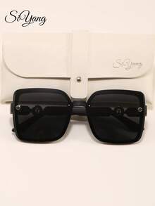 SIYANG Gafas de moda de marco cuadrado para mujer, gafas de protección solar de alta gama para conducir, viajar, fotografía, estilo de moda - Multicolor - Ver 7