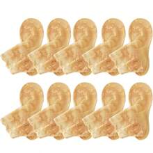 5双女士薄蕾丝中筒袜，透明网眼长袜 - 米色 - 查看 6