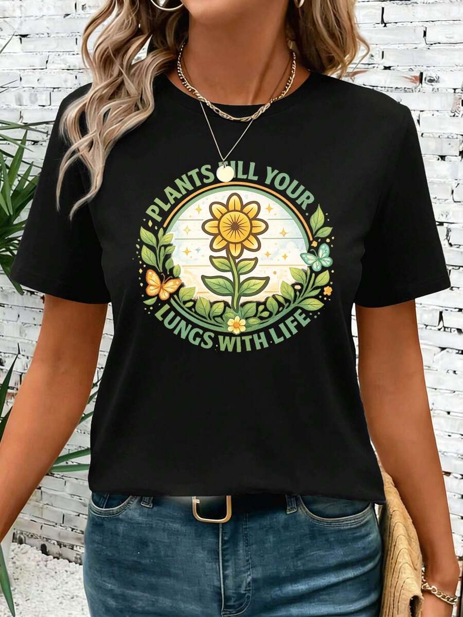 Women T-Shirts - Black - View 1