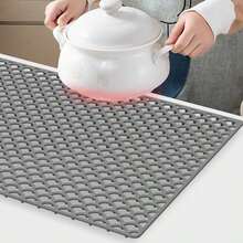 Silicone Sink Mats For Customized Drain Openings 29.92 Inchx 15.7 Inch Sink Protector Dish Protection Mats Kitchen Sink Cushion (Black) - Black - View 4