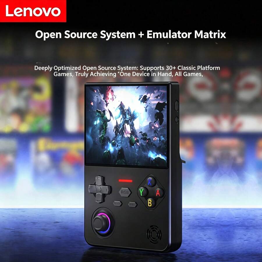 Lenovo G02 遊戲掌機 便攜式掌上型遊戲機 預載經典遊戲 雙搖桿 復古遊戲掌機 便攜充電 聚會娛樂 隨身玩 - 查看 1