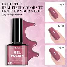 LIMEGIRL 9-Color Nude Gel Nail Polish Set With Base Coat And Top Coat, Removable UV/LED Gel Nail Polish Set With Nail Art Tools, Long-Lasting DIY Nail Art Beginner Set - Multicolor - View 4