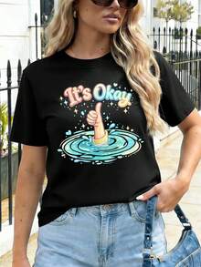 Women T-Shirts - Black - View 1