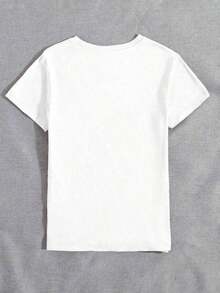 Women's Casual And Versatile Short-Sleeved T-Shirt With Cherry Print And Round Neck, Comfortable Summer Cotton Short-Sleeved T-Shirt For Men And Women - 灰色 - 查看 2