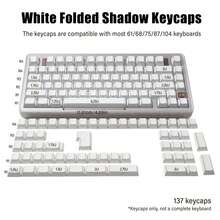 Zheying 3.0 Black And White PBT Keycaps With Side Printing For Backlit Angular Design - 查看 2