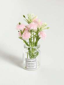 Plastic Resin Glow-In-The-Dark Mini Realistic 3D Flower Vase, Resin Creative Car/Desktop Micro Landscape Decor - Random Color - View 6