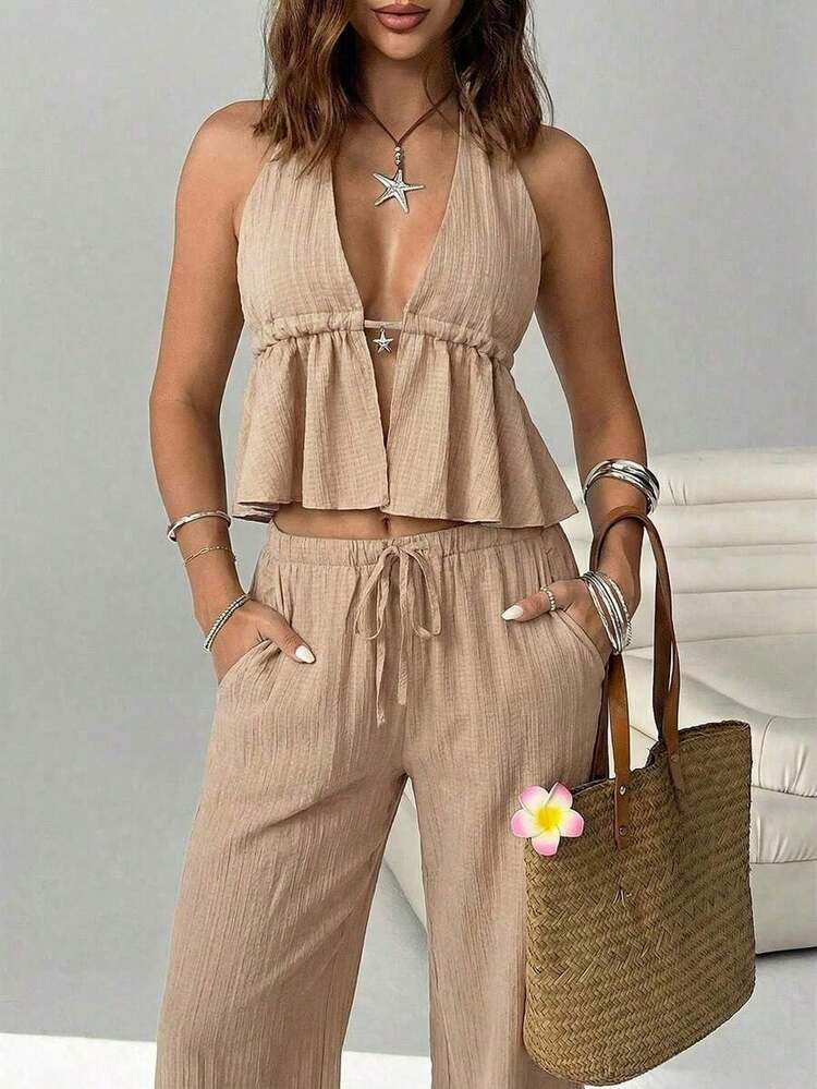 Women Two-Piece Outfits - White 4 - View 8