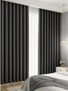 Cortinas Opacas Modernas y Sencillas para Sala de Estar y Dormitorio Protección Solar Aislamiento Térmico Sombreado de Rayos Externos Estilo Minimalista ab cafe curtains - 2006 - Ver 3