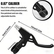 1 par de palancas de freno de aleación de aluminio V-Brake, se ajusta a un diámetro de 2,2 cm para la mayoría de bicicletas, bicicletas de carretera y bicicletas de montaña - Multicolor - Ver 3