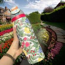Botol Minum Berinsulasi Stainless Steel 1Owala 32oz - Tersedia dalam Berbagai Motif Bunga / Menjaga Minuman Tetap Panas atau Dingin / Dilengkapi dengan Bodi Stainless Steel, Tutup Anti Debu dengan Tombol Tekan, dan Sedotan Plastik. - Hijau - View 7