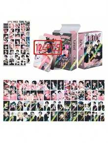 124pcs "Doir" New Album Mini Card Collection, 124pcs LOMO Sticker Full Set, Doir Album Collection Cards, SKZ Fan Support Peripheral, Doir Mini Card 124pcs Full Set, Fan Girl Gift Collection, Perfect Birthday Gift For Best Friend - Multicolor - View 11