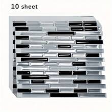 1/5/10pcs Durable Faux Brick Wall Stickers - Realistic Waterproof Heat-Resistant Panels - Self-Adhesive Mosaic Style - Easy To Decorate Kitchen, Living Room, Bathroom, Hallway, Office, Home And Dorm - High Quality Long-Lasting Aesthetic - YJC0227 - View 10