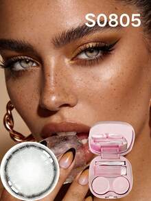 BROWN Eye Makeup Eye Tools, Portable Travel Accessories , Halloween-Themed Items, Can Be Worn Daily, Suitable For Parties And Festive Occasions, Suitable As Birthday And Holiday Gifts, Change Eye Color, Enhance Personal Charm - Nhiều màu - Xem 15