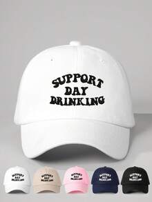 1 pieza Gorra de béisbol con bordado "SUPPORT DARK" para mujer, sombrero casual ajustable con protección solar para exteriores, adecuado para primavera/otoño, viajes, vacaciones en la playa, sombrero de sol unisex para adultos jóvenes, vacaciones, festivales - gorra de béisbol - Ver 10