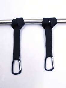 2/4pcs Random Color Multi-Function Auxiliary Hanging Hooks, Suitable For Strollers, Shopping Carts, Bicycles, Camping And Other Occasions To Hang Diapers, Tissues And Essentials - Multicolor - View 9