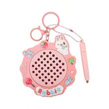 Creative Cartoon Frog Magnetic Steel Ball Drawing Board Keychain Cute Fun Tool Student School Bag Pendant - Bảng vẽ bi thép từ tính hình động vật hoạt hình - P - Xem 6