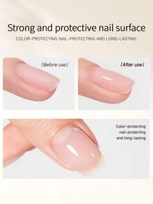 XEIJAYI 1pc 10ml Long-Lasting Gel Reinforce Gel Shine Finish And Soak Off LED Nail Lamp Perfect For Nail Art Design - Clear - View 6