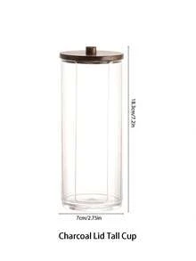 Hộp đựng tăm bông acrylic 4 ngăn, có vách ngăn tiện dụng để sắp xếp đồ trang điểm, thích hợp đựng tăm bông, bông tẩy trang tròn, tăm xỉa răng và các vật dụng nhỏ khác. - Nhiều màu - Xem 12