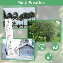TBWHL 2pcs 5" Capacity Rain Gauge Glass Replacement Tube For Yard Garden Outdoor Home - White - View 4
