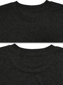 WomenWomen'S Casual Sports T-Shirt| Fun Smiling Face Design, Lightweight & Breathable Fabric, Perfect For Beach And Park Outings - A Versatile And  Addition To Your Wardrobe For Endless Joyful Adventures - 黑色 - 查看 4