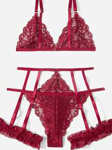 weiweihu Large Size Lace Sexy Sexy One-Piece Underwear Multi-Piece Set, Large Size Lace Sexy Underwear, No Crotch Deep V Halter Halter Translucent Sexy Clothing, Very Suitable For Romantic Nights,Plus Size Lingerie,Lingerie Plus Size,Lingerie For Women,Lenceria Para Mujer Curvy,Lencería Curvy,Plus Size Lingerie Curve,Lencería Para Mujer,Lingerie Set,Lingerie For Women Plus Size,Neon Outfit For Women,Pajama Sets Plus Size,Plus Size Club Outfits,Concert Outfit Women Plus - Màu Đỏ Sâu - Xem 6