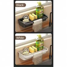 Kitchen Sink Drain Rack, Self-Draining Organizer Shelf, Sponge Holder, Dishcloth Rack, Faucet Storage Rack, Soap Holder, Kitchen Accessories - Multicolor - View 8