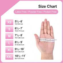 100-Ct Box Cherry Blossom Disposable Gloves Latex Free Gloves For Cleaning Nail Tattoo Hair Salon Garden Beauty Salons, Tattoo Artists, Estheticians, Hair-Dyeing, Hair-Styling, Epoxy & Resin Work Gloves, Powder-Free Great For Home, Office, And Professional Uses - 100件M - 查看 7