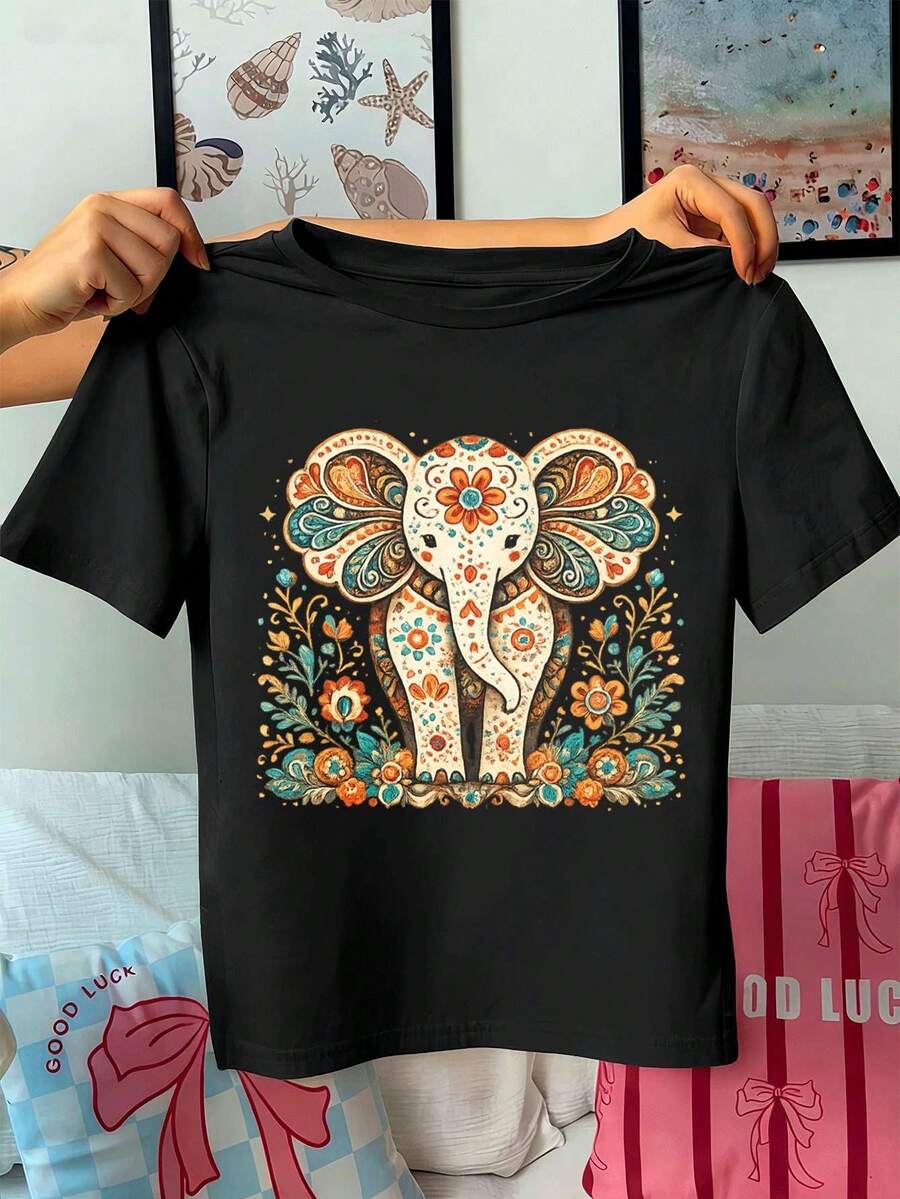 Women T-Shirts - Black - View 1