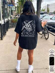 Women T-Shirts - Black - View 5