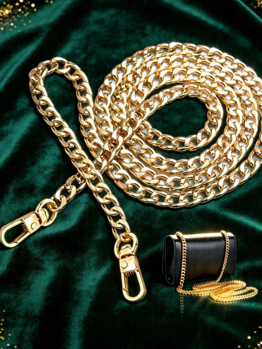 1/3PCS Chunky Purse Chain Handles - Short Strap Replacement For Handbag Set Of 1, 15.7-47Inches Long - Multicolor - View 1