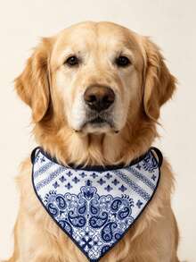 Cute Assorted Print Pet Bib Bandana Soft Cotton Dog Scarf - Multicolor - View 5
