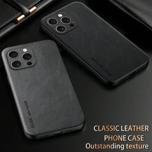 OLGE 奢华 PU 皮革手机壳，兼容 17/17 Pro，兼容三星 S26/Pixel/荣耀 - 灰色 - 查看 4