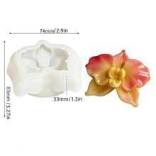 Khuôn silicon để làm xà phòng thủ công, đá khuếch tán tinh dầu, nến hình hoa lan Phalaenopsis sống động như thật, nước hoa ô tô. - Khuôn hoa - Xem 2