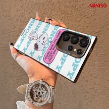 MINISO Snoopy Quote In-Mold Decoration Phone Case For Samsung S26 Ultra/S26 Edge/S26 Plus/S26/S25 Ultra/S25 Plus/S25/S25FE/S25Edge/S24Ultra/S24Plus/S24/S24FE/S23FE/S23Ultra/S23Plus/S23/S22Ultra/S22Plus/S22/A15/A16/A17/A35/A36//A54/A55/A56/ The Girlfriend,Ideal Gift For Anime Fans - White - View 6