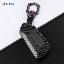 碳纖維紋理 ABS 汽車遙控鑰匙殼，適用於 VW Golf 8 GTI R ID.3 ID.4 Octavia A8 MK4 鑰匙保護配件 - 大眾G款 - 查看 8